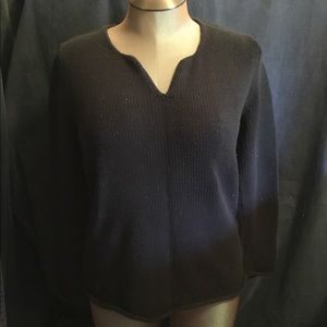 COTTON GINNY BLACK SWEATER